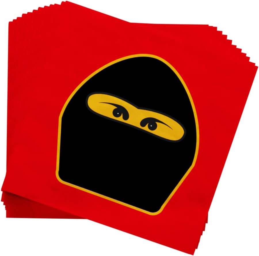 Ninja Master Party Supplies Pack (100 Pieces for 16 Guests)