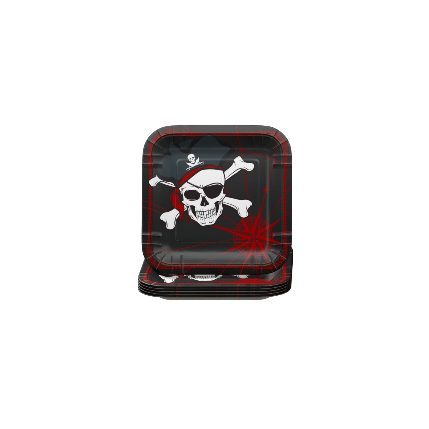 Pirate Party Supplies Pack (100 Pieces for 16 Guests)