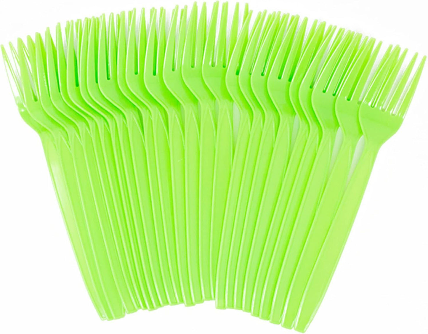 Lime Plastic Forks (24 Pack)