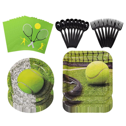 Tennis Party Supplies Packs (For 16 Guests)