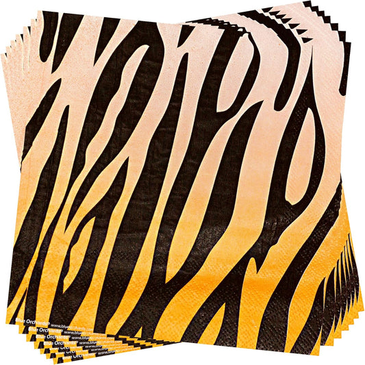 Tiger Stripe Lunch Napkins (100 Pack)