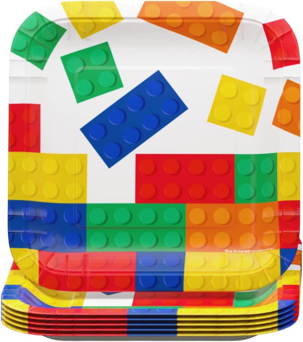 Brick Party Supplies Packs (108 Pieces for 20 Guests)