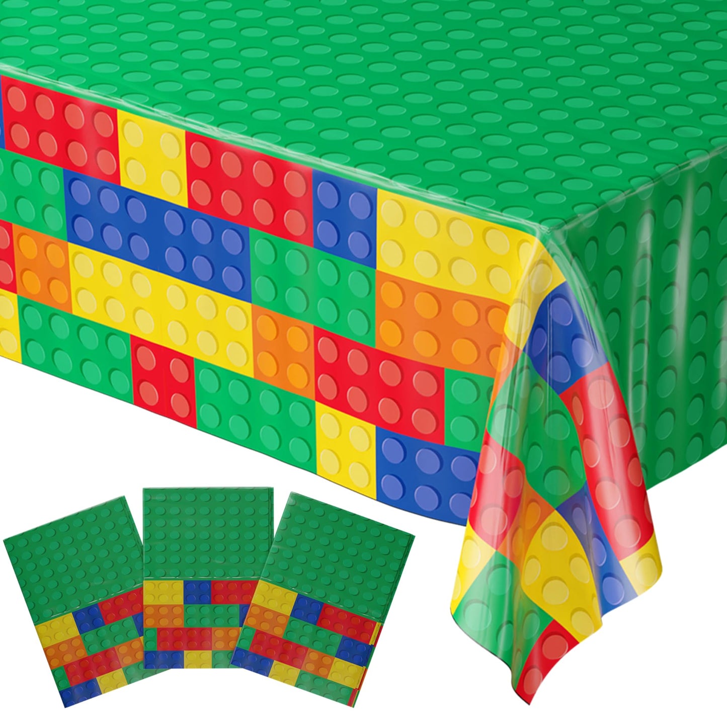 Brick Table Covers - 54in x 108in (3 Pack)