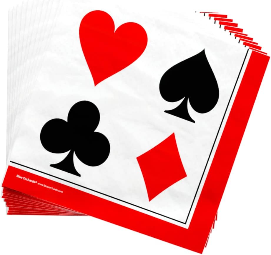 Casino Party Supplies Pack (100 Pieces for 16 Guests)