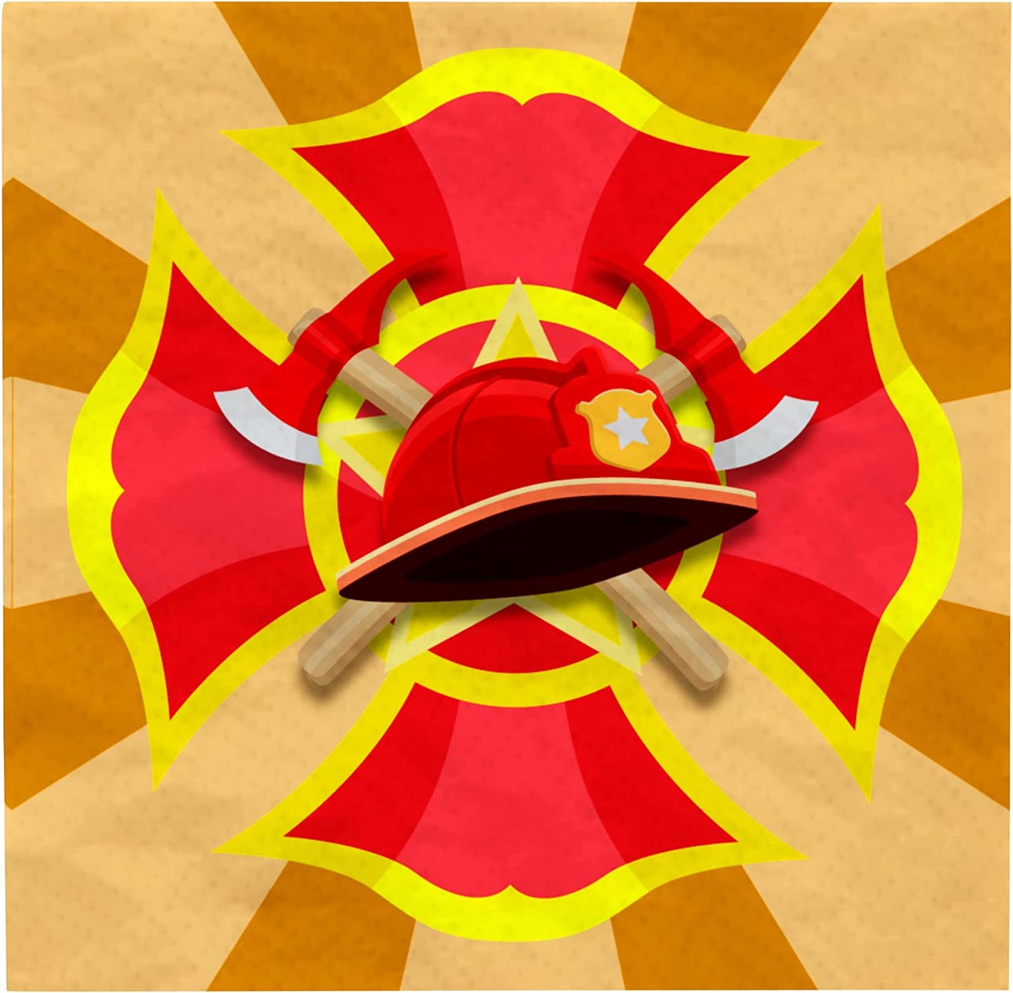 Firefighter Value Party Supplies (64 Pieces for 20 Guests)