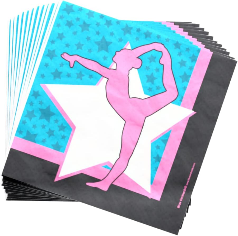 Gymnastics Party Supplies Packs (For 16 Guests)