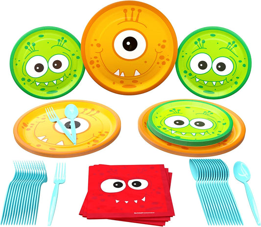 Monster Party Supplies Packs (For 16 Guests)