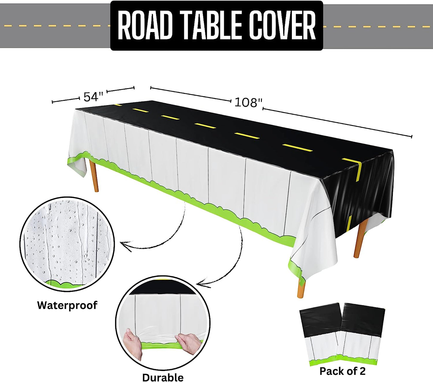 Road Table Covers (Pack of 3)