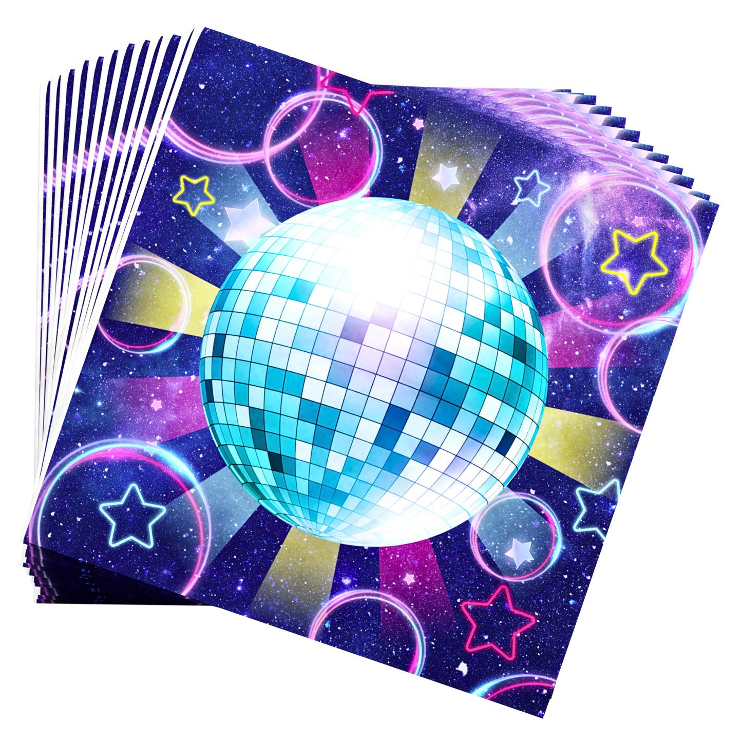 Roller Skating Party Supplies Packs (100 Pieces for 16 Guests)