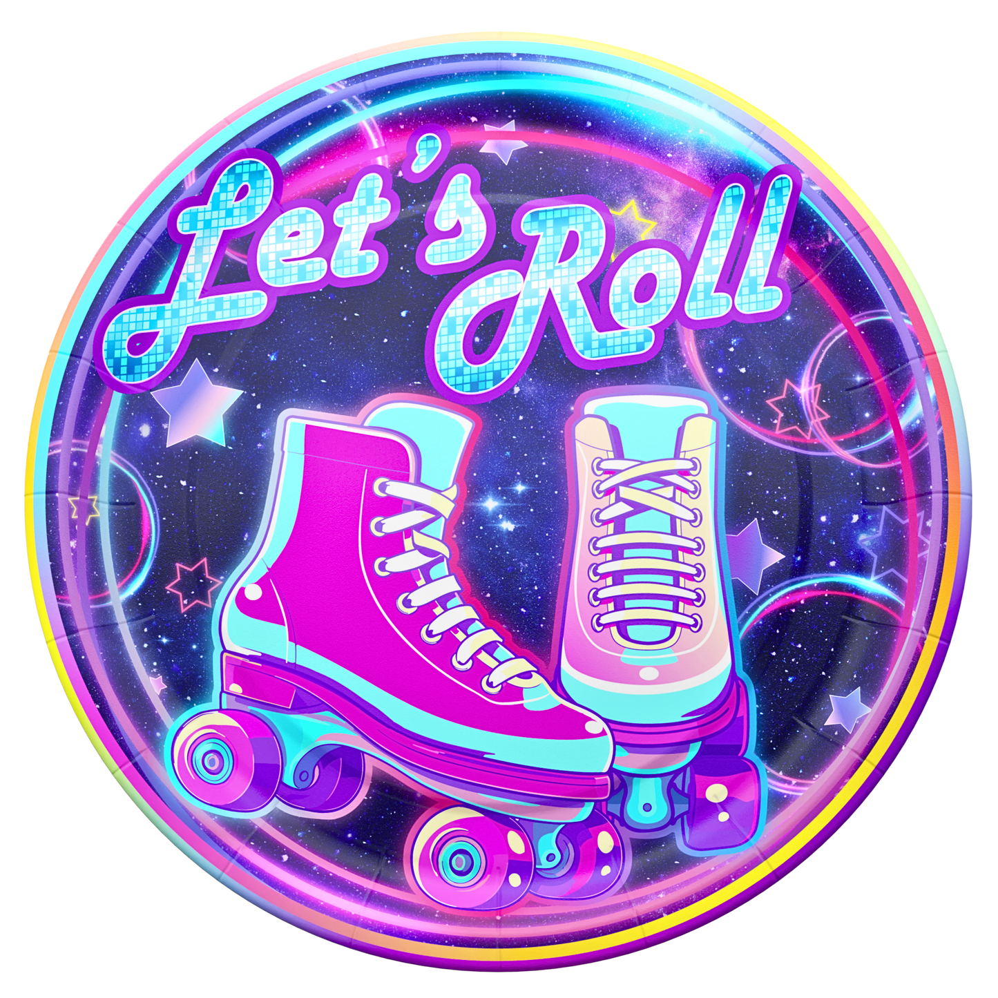Roller Skating Party Supplies Packs (100 Pieces for 16 Guests)