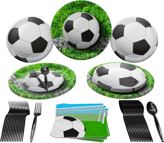 Soccer Party Supplies Packs (For 16 Guests)