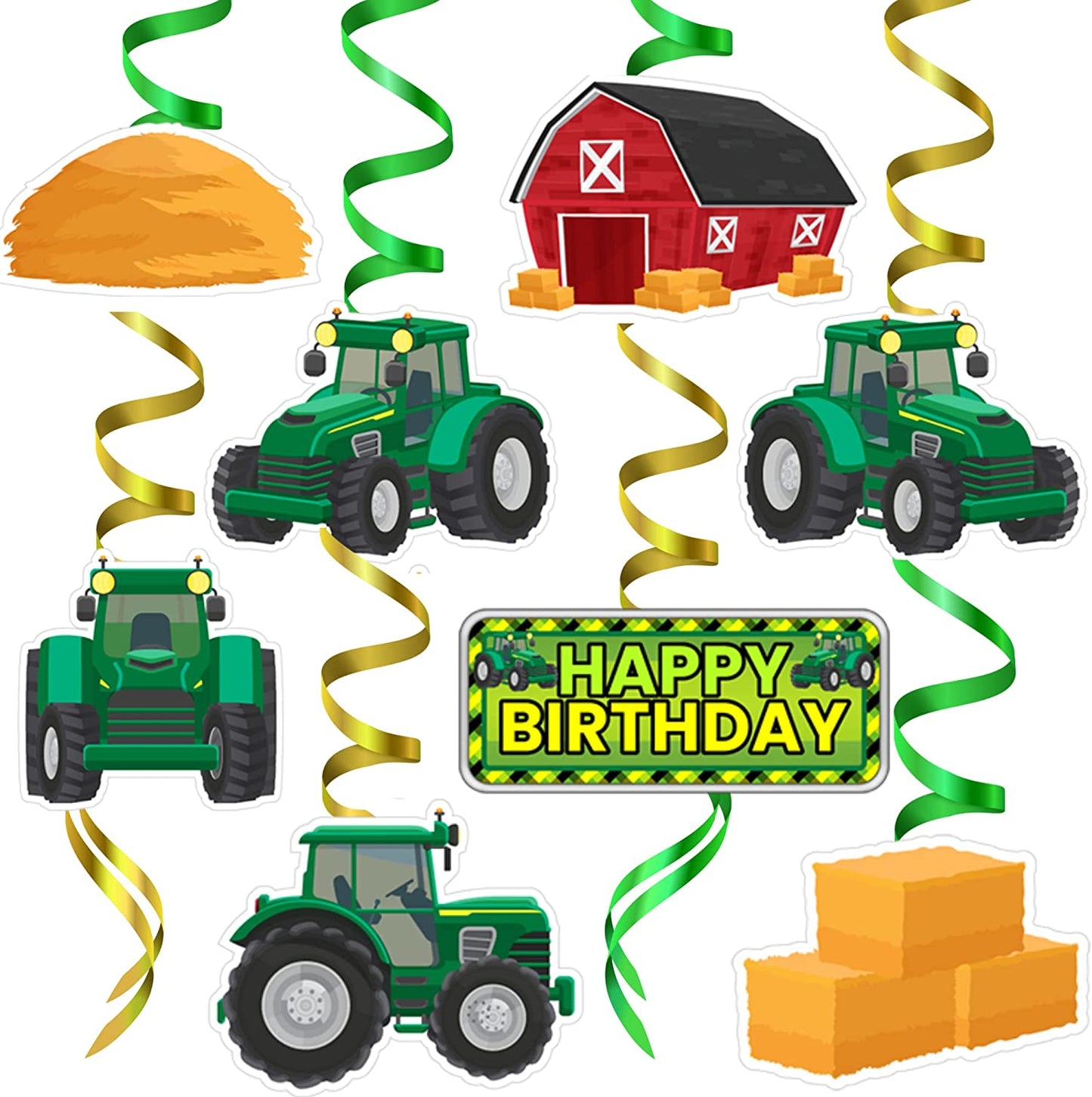 Tractor Party Decorations Pack (47 Pieces)