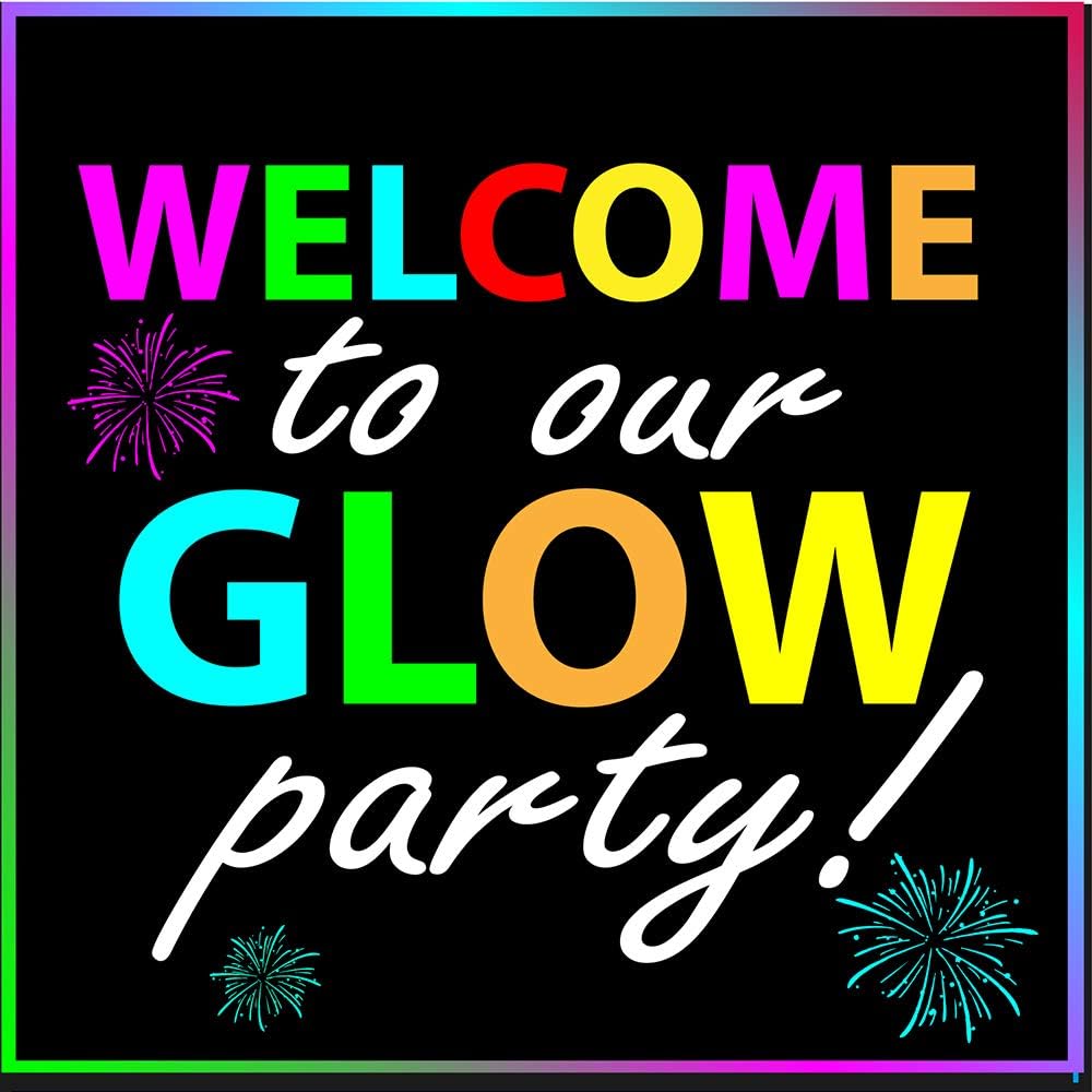 Glow Party Sign 6" Cutouts