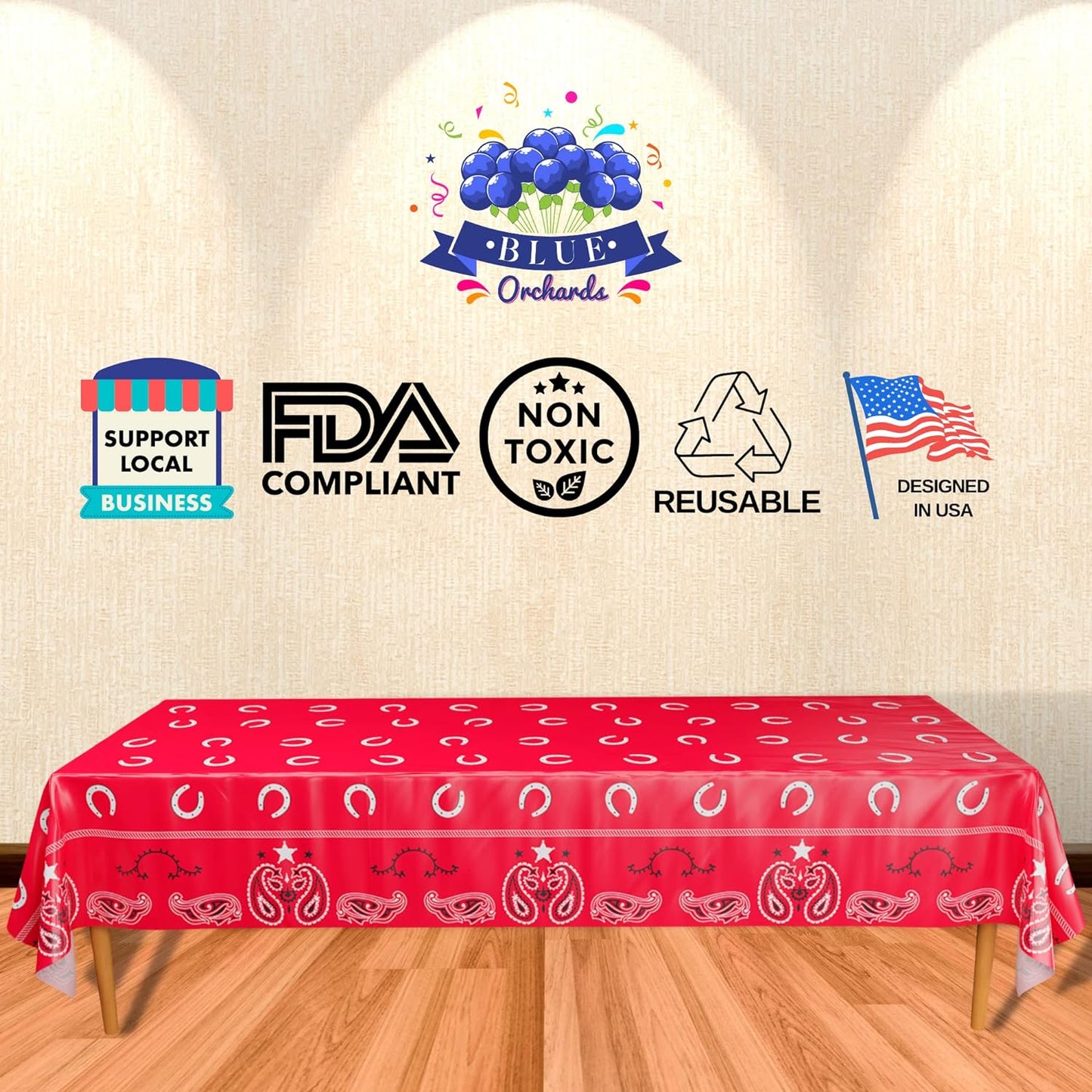 Western Tablecovers - 54in x 108in (2 Pack)