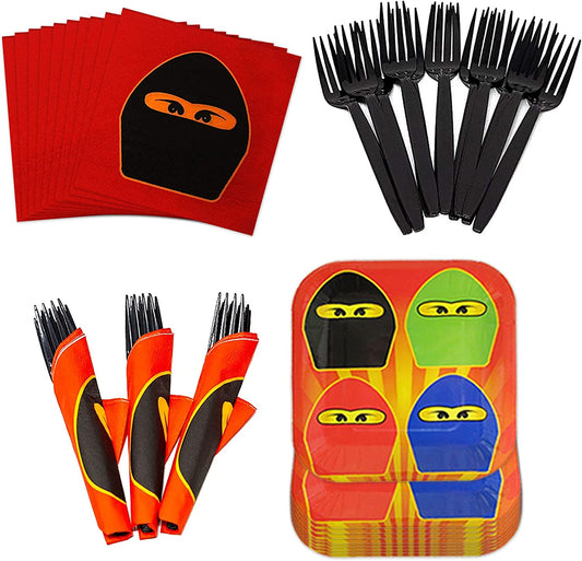 Ninja Master Value Party Supplies Packs (For 16 Guests)