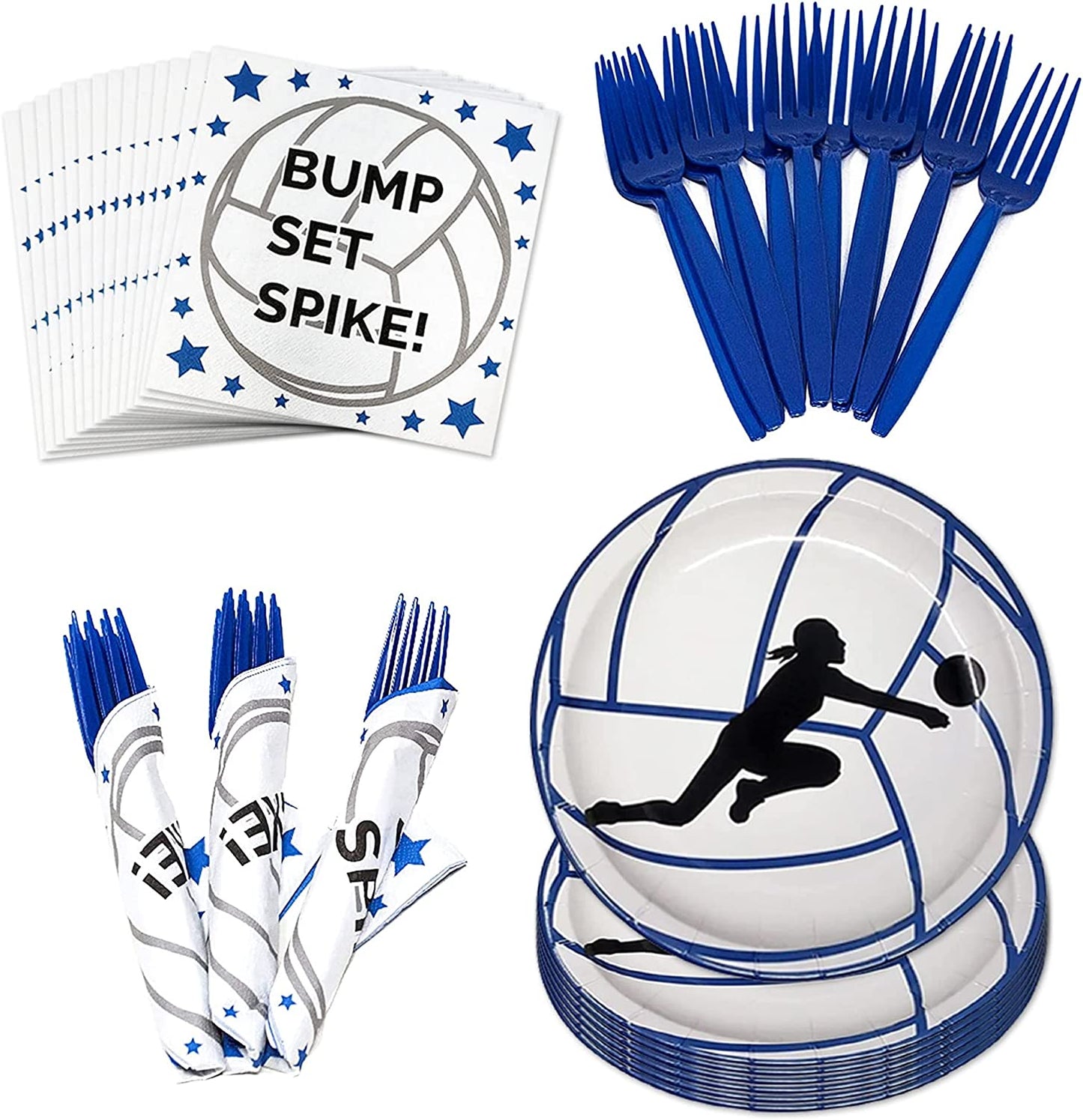 Volleyball Value Party Supplies Packs (For 16 Guests)