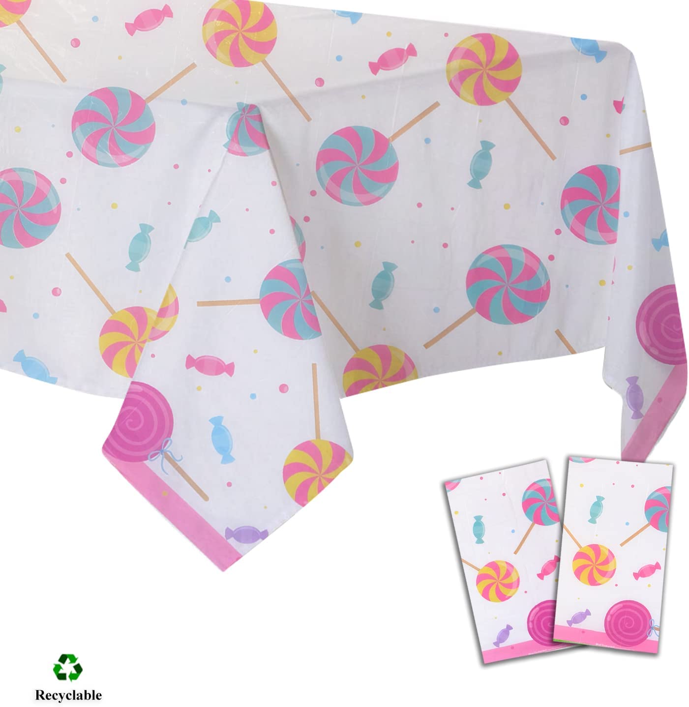 Candy Party Tablecovers, Candy Table covers, Ice Cream Party Tablecovers, Candyland Birthday Party Tablecovers