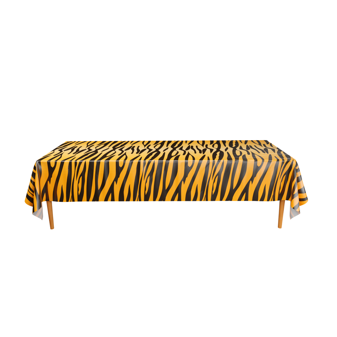 Get Wild with Discount Party Supplies' Tiger Stripe Table Cover