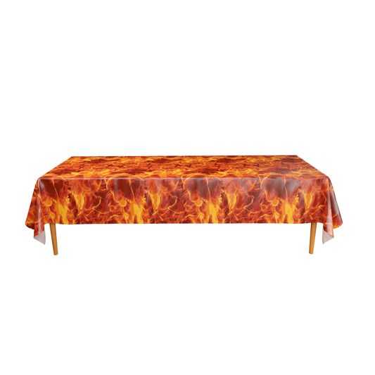 Ignite Your Party with Discount Party Supplies Fire Table Cover