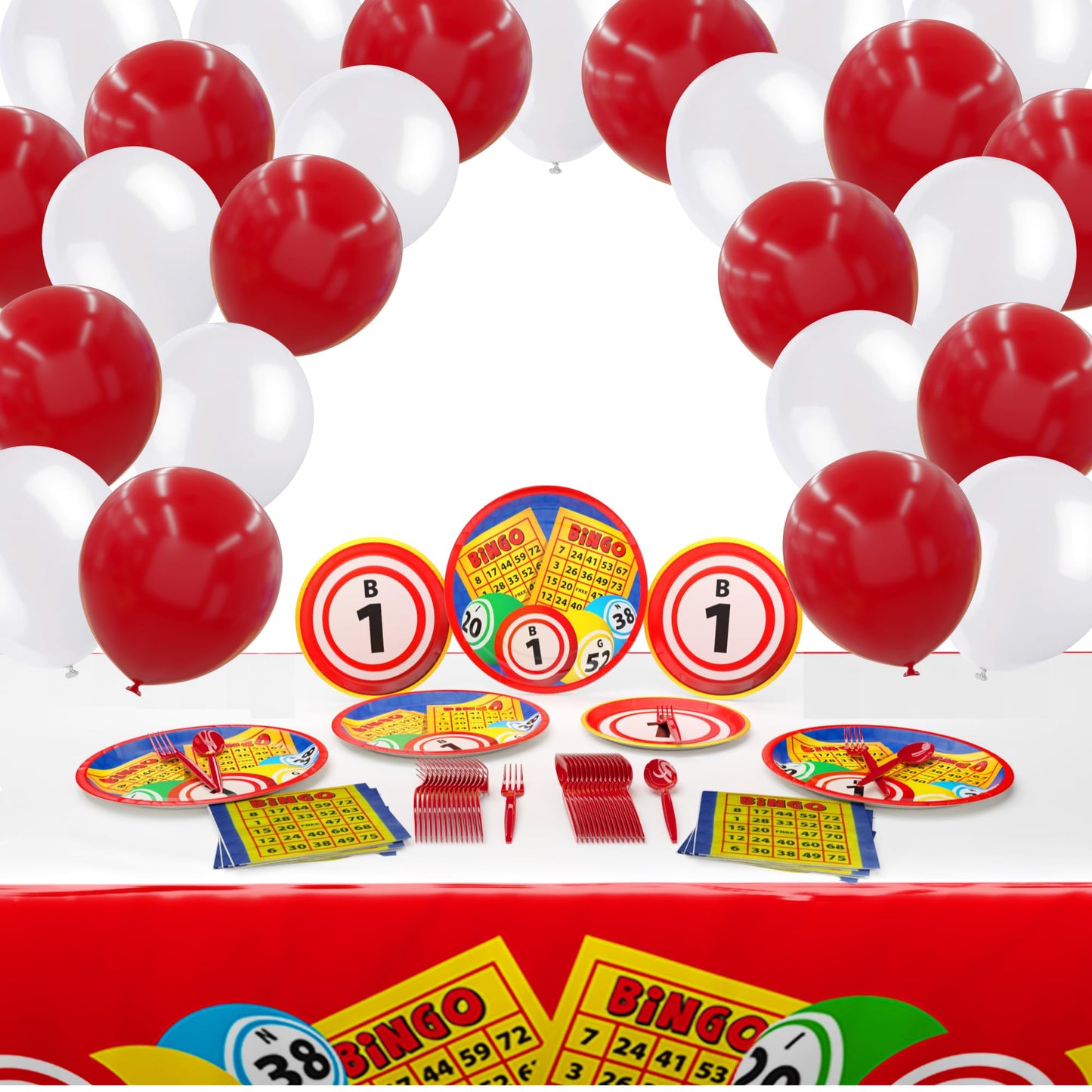 Bingo Deluxe Party Supplies Packs (For 16 Guests)