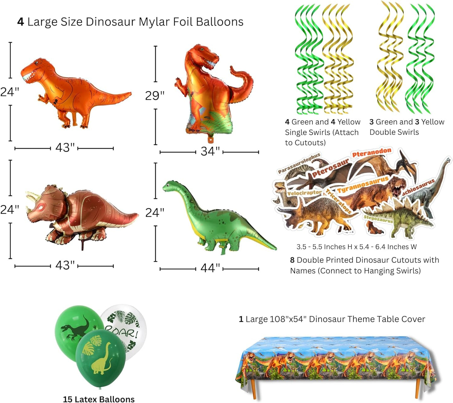 Dinosaur Party Decorations Pack