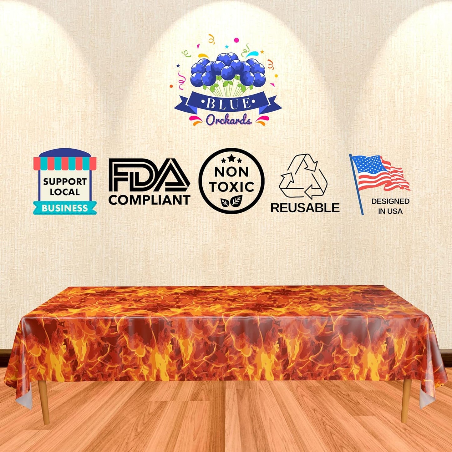 Fire Table Covers - 54in x 108in (2 Pack)