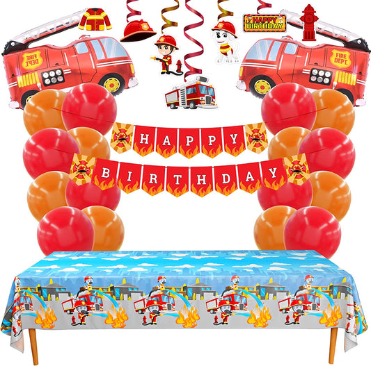 Firefighter Party Decorations Pack (47 Pieces)