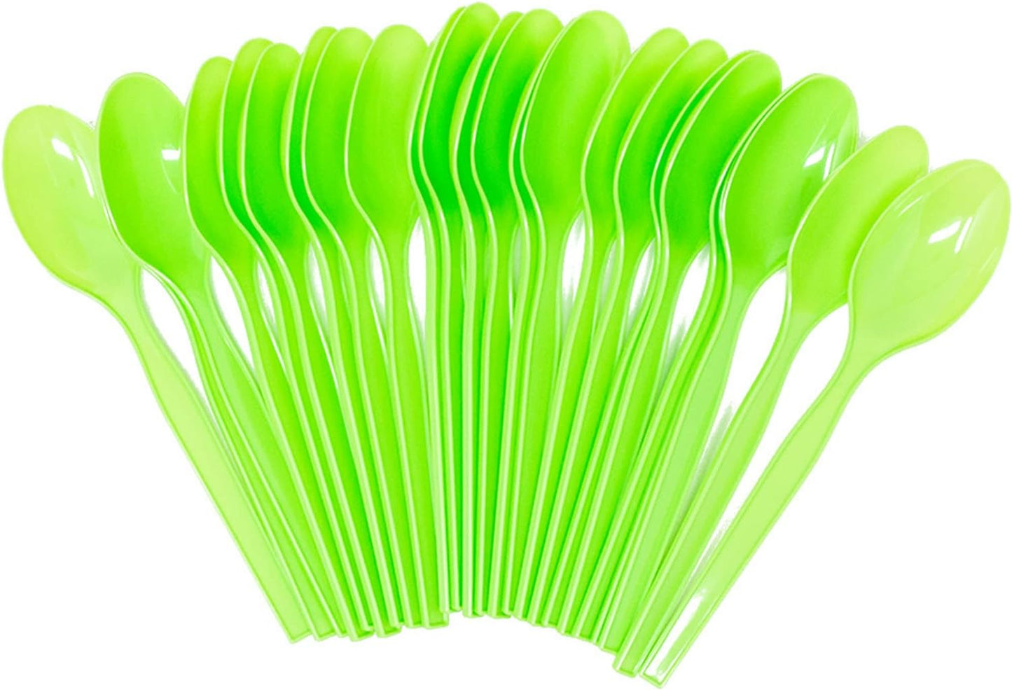Lime Plastic  Spoons 200 Packs (24 each)