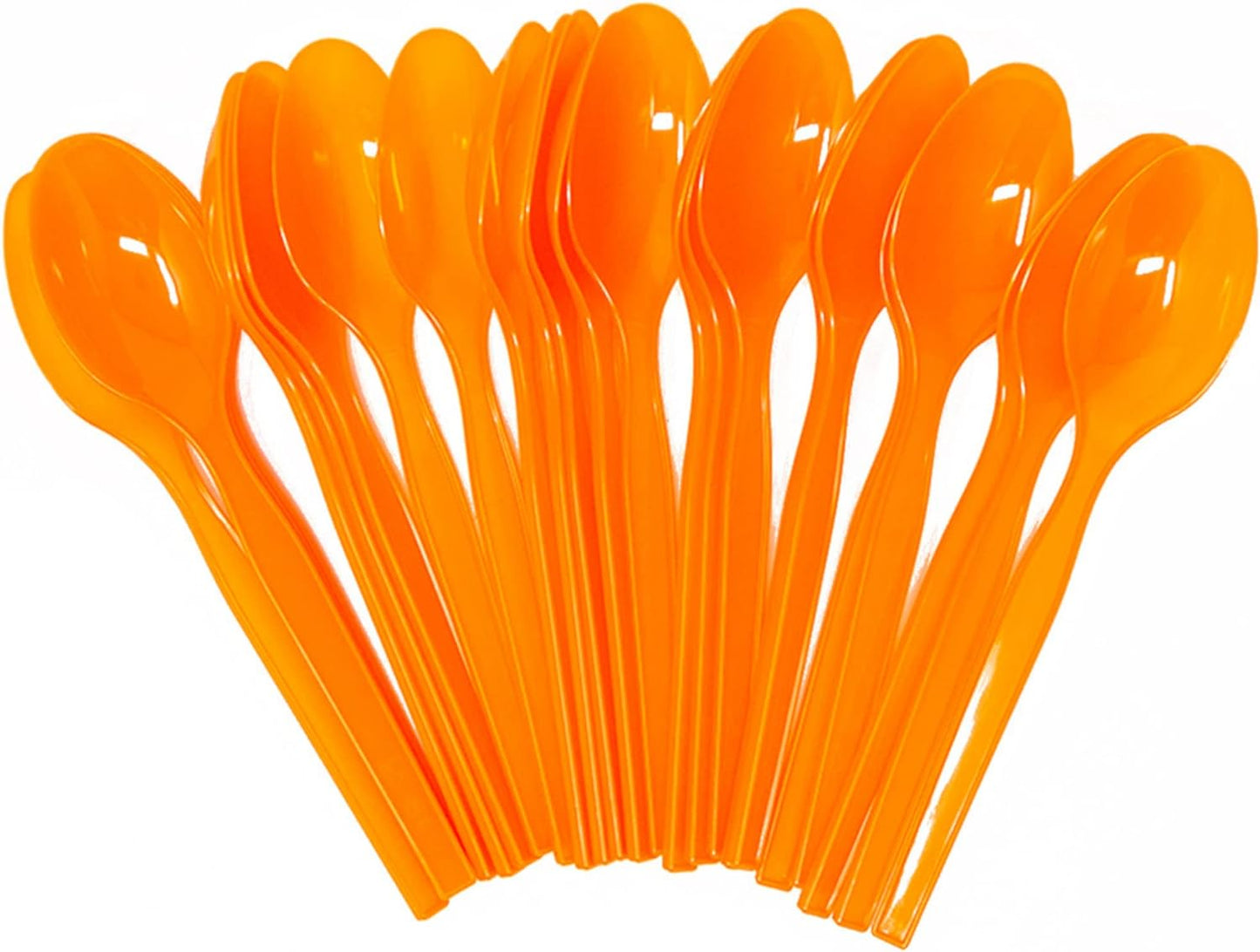 Orange Plastic Spoons - 200 Packs (24 Each)