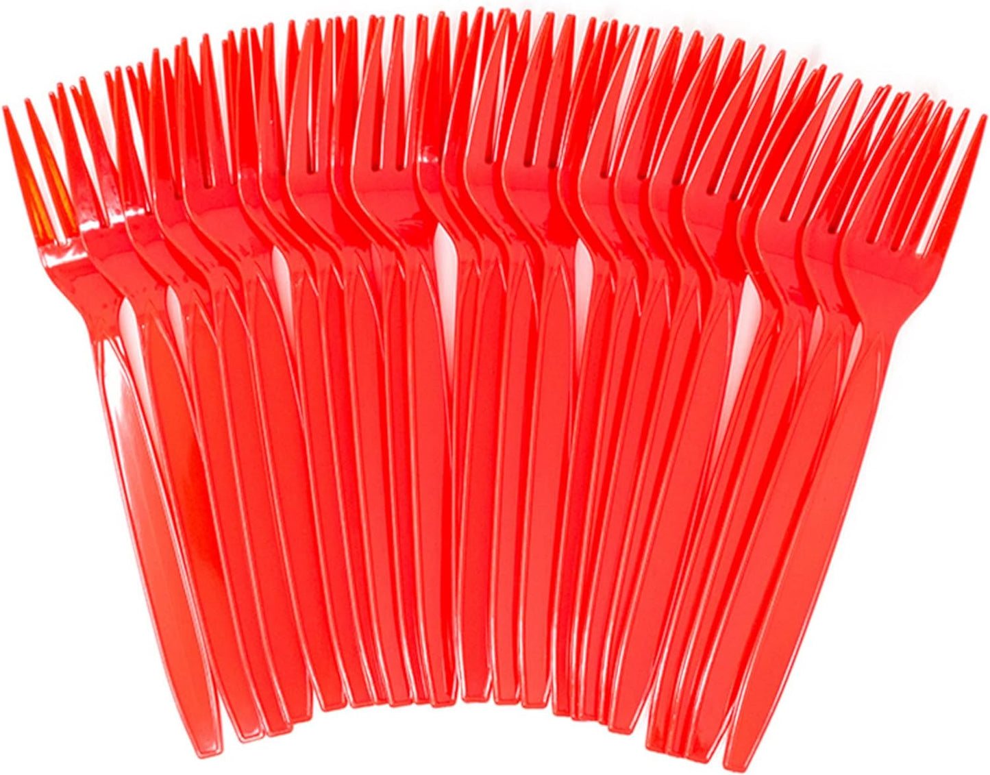Red Plastic  Forks - 200 Packs (24 each)