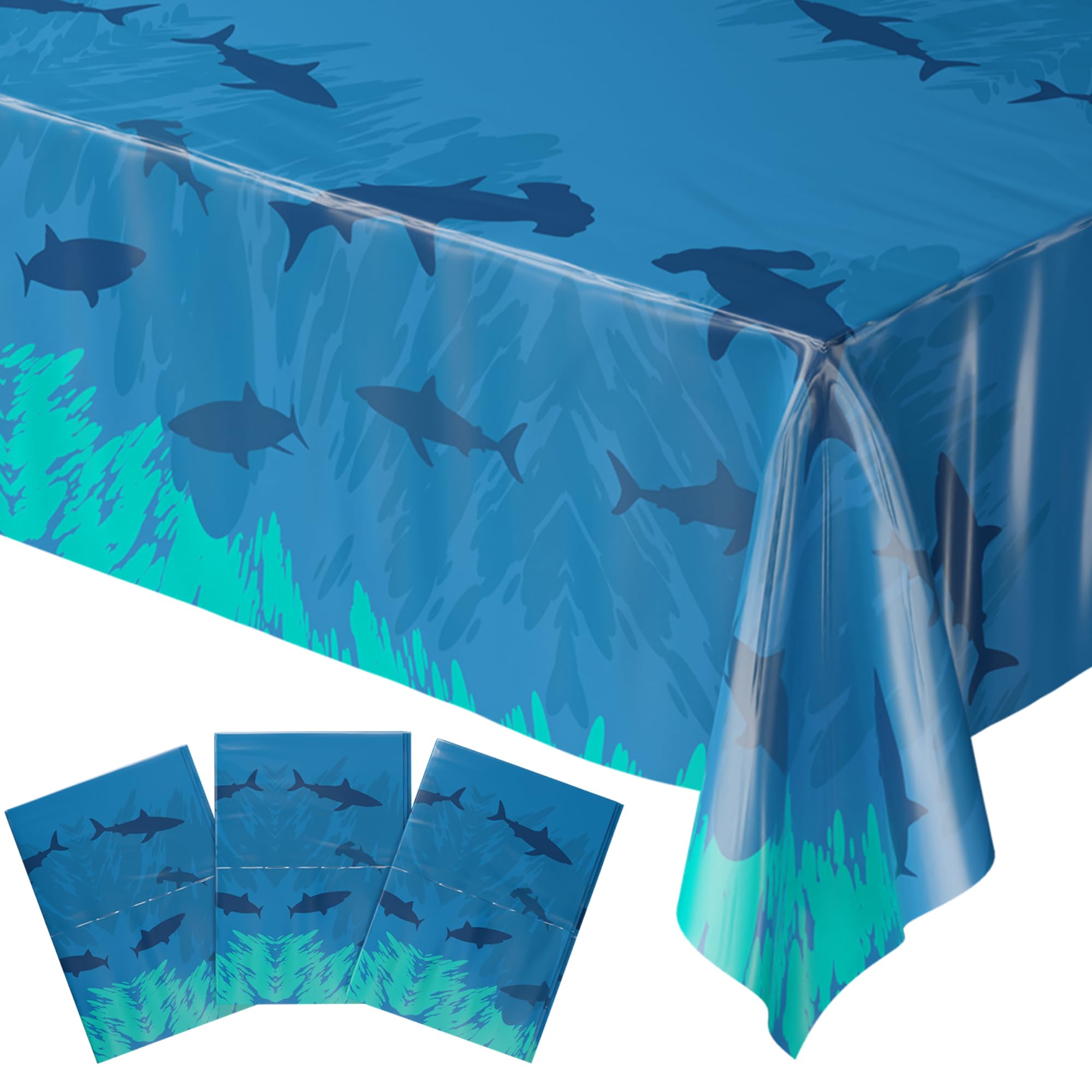 Shark Party Supplies, Shark Table Covers, Tableware – Discount Party ...