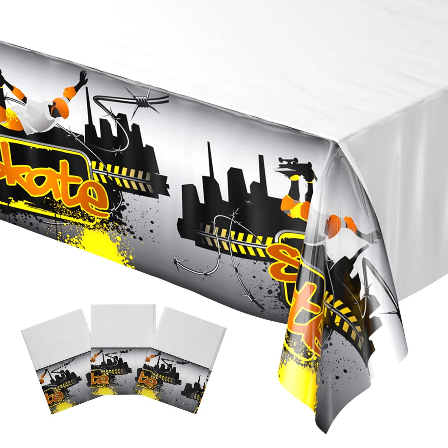 Skate Party Table Covers (Pack of 3) - 54"x108" XL