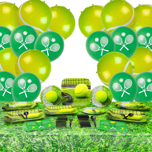 Tennis Deluxe Party Supplies Pack (For 16 Guests)