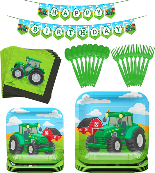 Tractor Standard Party Supplies Pack (109 Pieces)