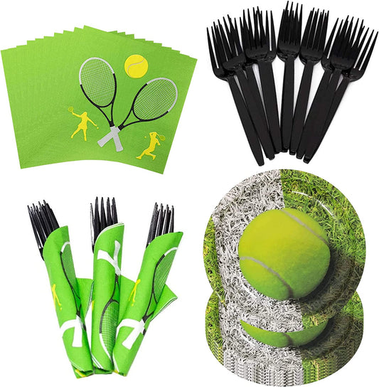Tennis Value Party Supplies Packs (For 16 Guests)