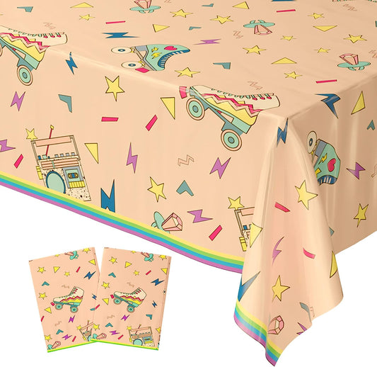 Roller Skate Table Covers - 54" x 108" (2 Pack)