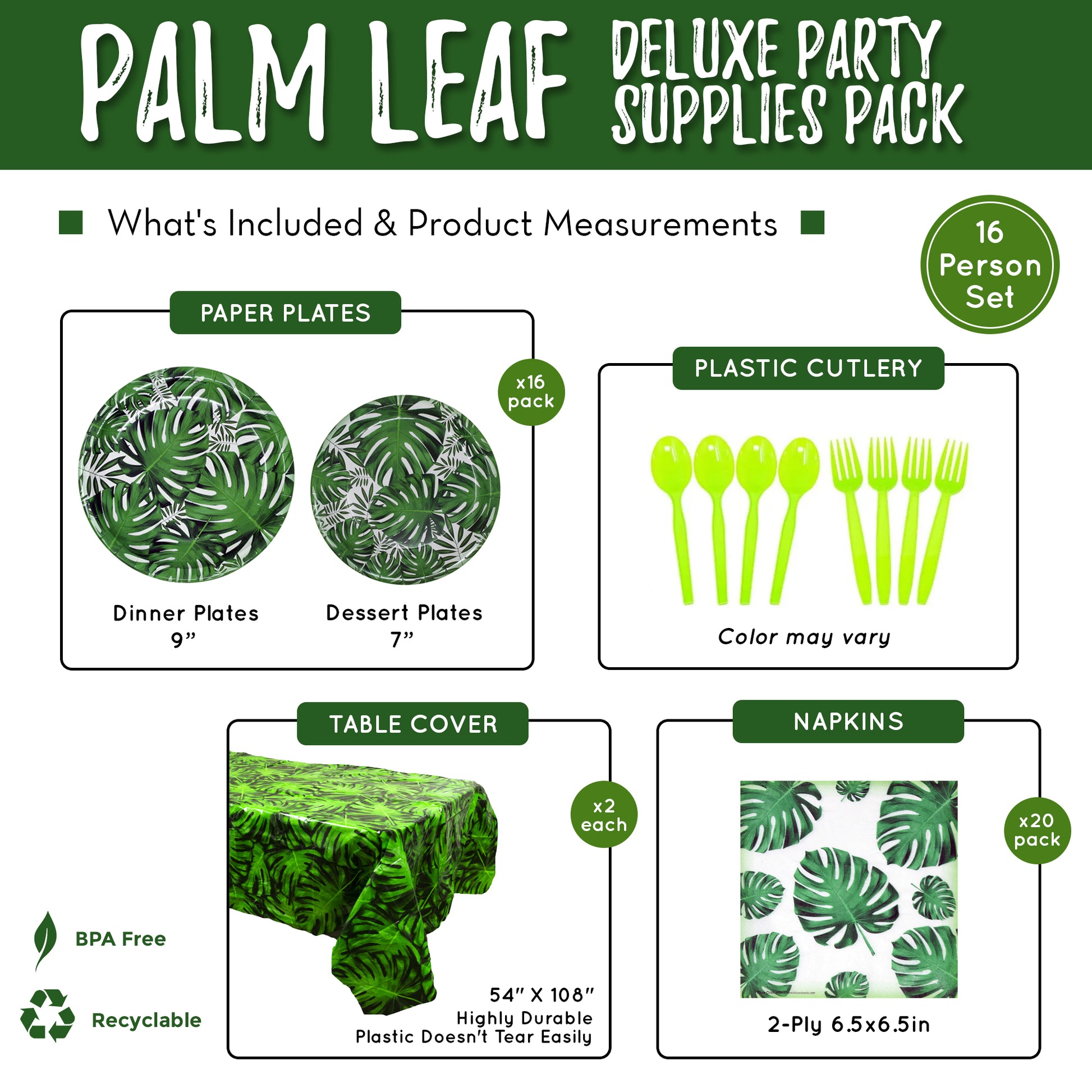 palm leaf party palm leaf party supplies palm leaf birthday palm leaf retirement party
