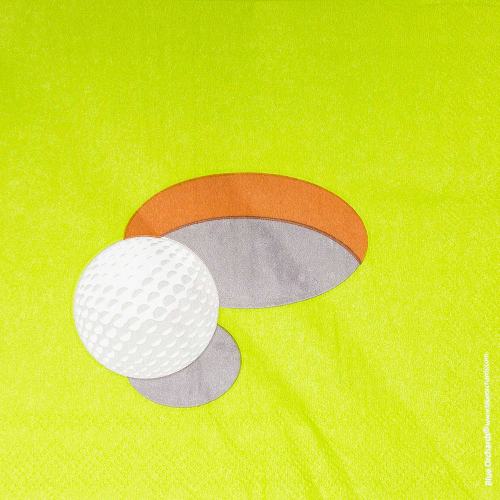 Image of the paper lunch napkins for Golf Party, perfect for any golf-themed celebration. These high-quality napkins feature a golf-inspired design and come in a pack of 20. Ideal for wiping hands or cleaning up spills, these napkins will add a fun and sporty touch to your party decor.